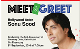 SonuSood to Attend First Anniversary Celebrations of Thumbay Clinic Dubai on September 8